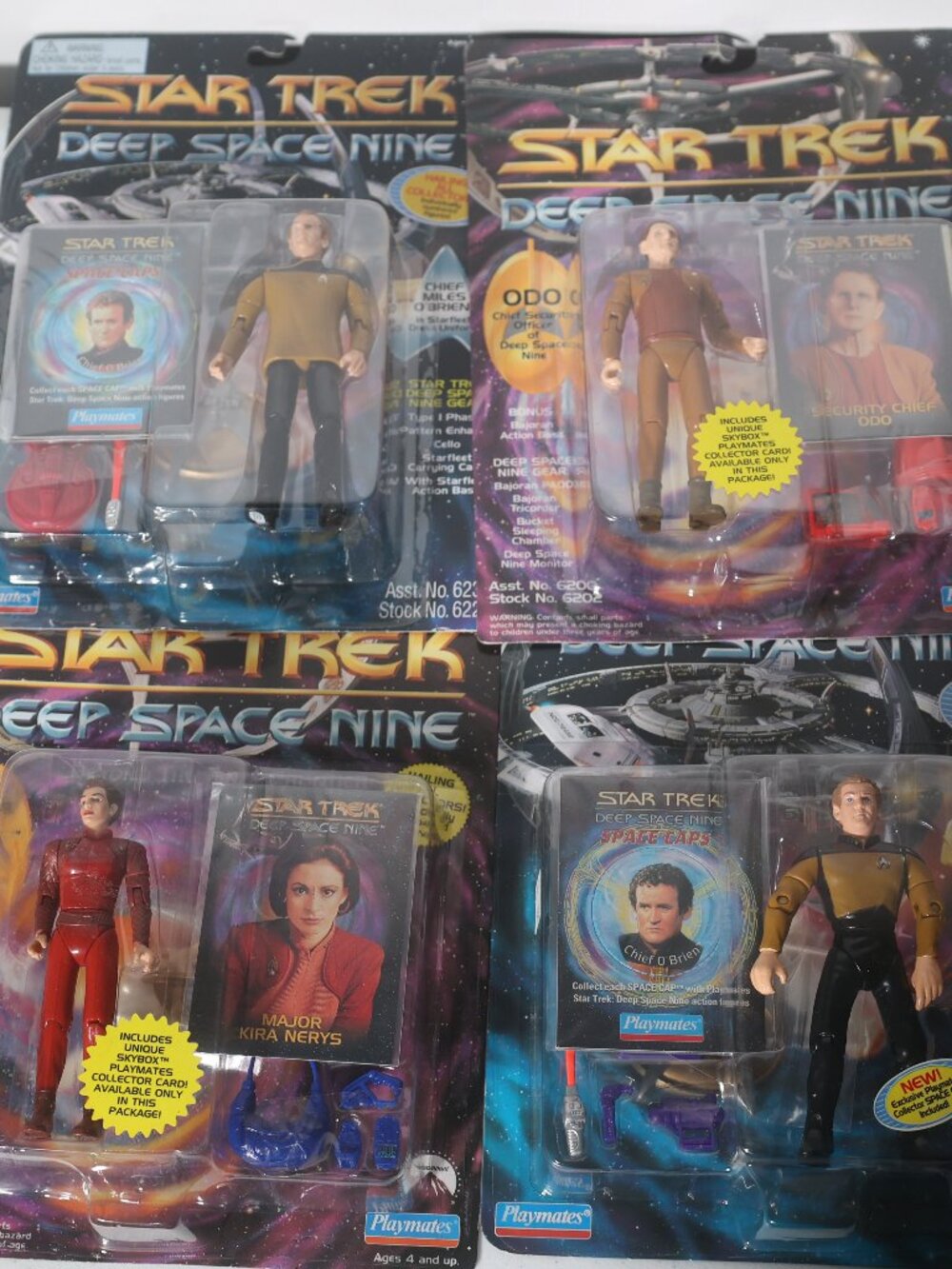 1993 Playmates Star Trek Deep Space Nine DS9 Sealed Action Figures Lot of 4